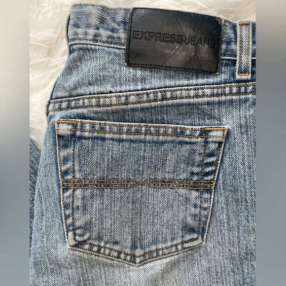 EXPRESS VINTAGE Y2K Low rise flare Jeans - Picture 4 of 11